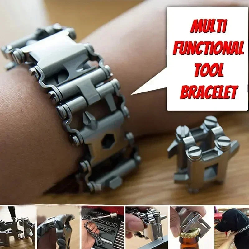 Bracelet Men's Outdoor Tool Bracelet 29 in 1 Bracelet Emergency EDC Tool