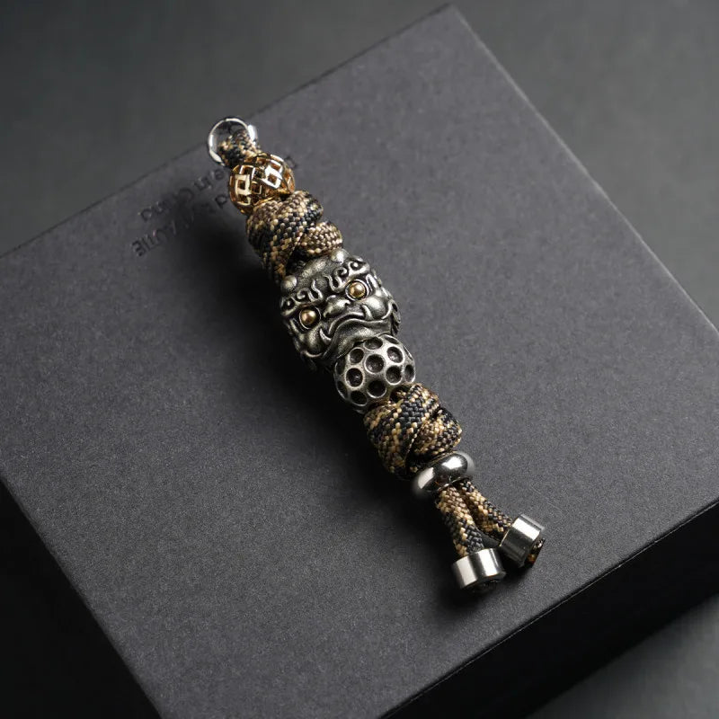 HAEDC Handmade Woven Paracord Keychain  EDC Pendant