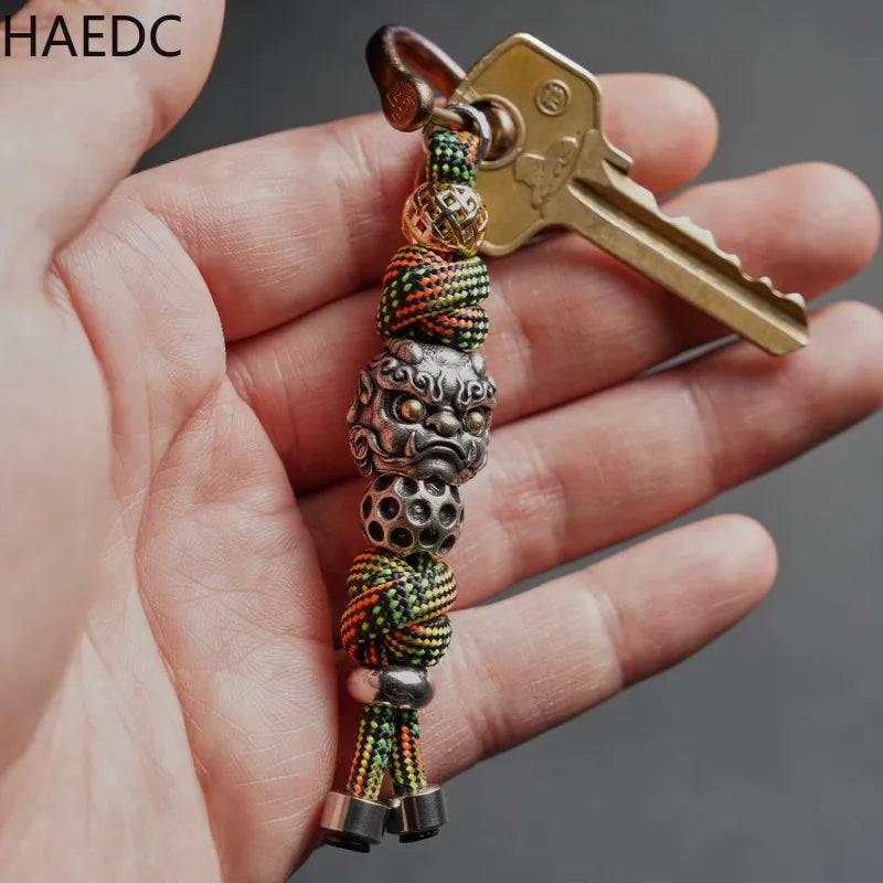 HAEDC Handmade Woven Paracord Keychain  EDC Pendant