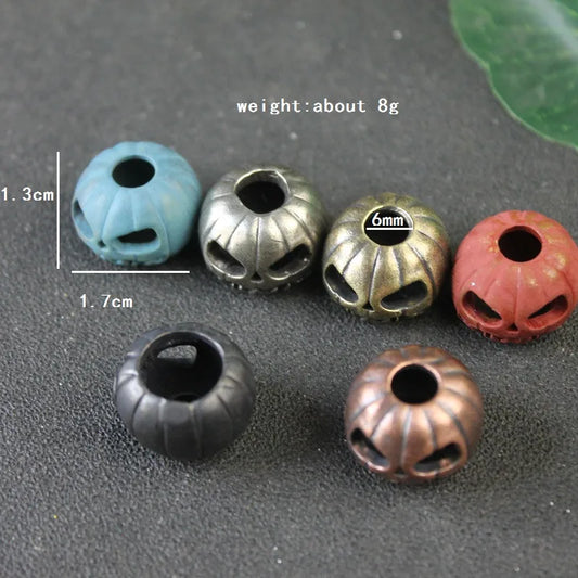 Halloween Pumpkin Skull Face Lantern EDC Brass Knife