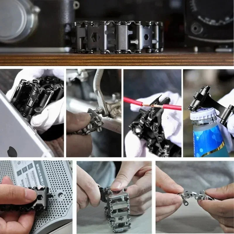 Bracelet Men's Outdoor Tool Bracelet 29 in 1 Bracelet Emergency EDC Tool
