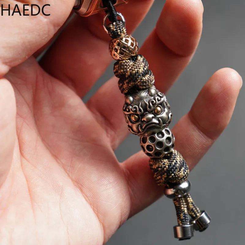 HAEDC Handmade Woven Paracord Keychain  EDC Pendant