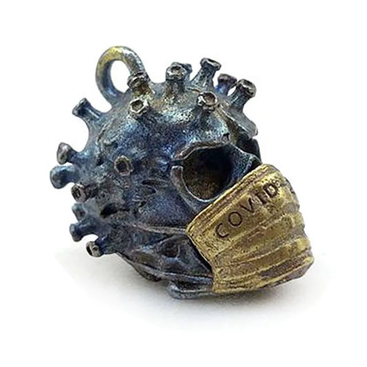 EDC Brass Key Ring Skull Keychain Outdoor Tool Accessories DIY Pendant