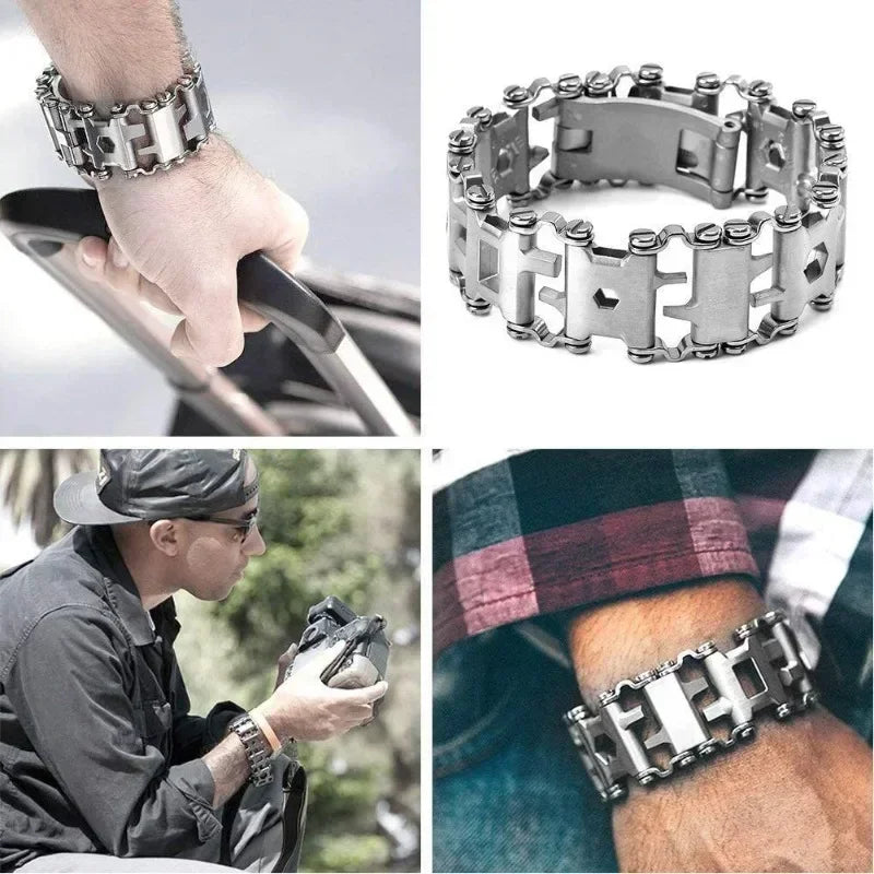 Bracelet Men's Outdoor Tool Bracelet 29 in 1 Bracelet Emergency EDC Tool