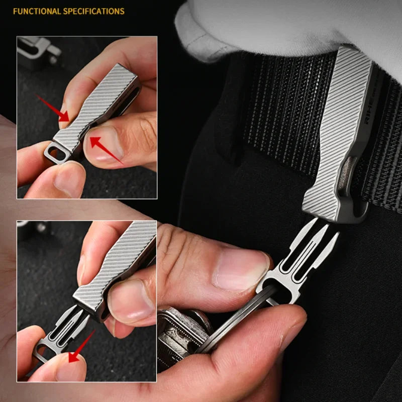 EDC Titanium Alloy Quick Release Key Ring