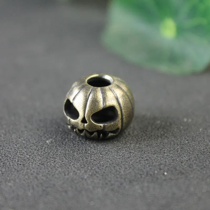 Halloween Pumpkin Skull Face Lantern EDC Brass Knife