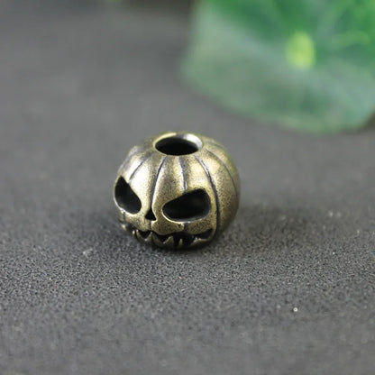 Halloween Pumpkin Skull Face Lantern EDC Brass Knife