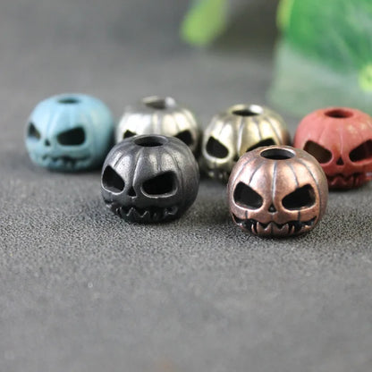 Halloween Pumpkin Skull Face Lantern EDC Brass Knife