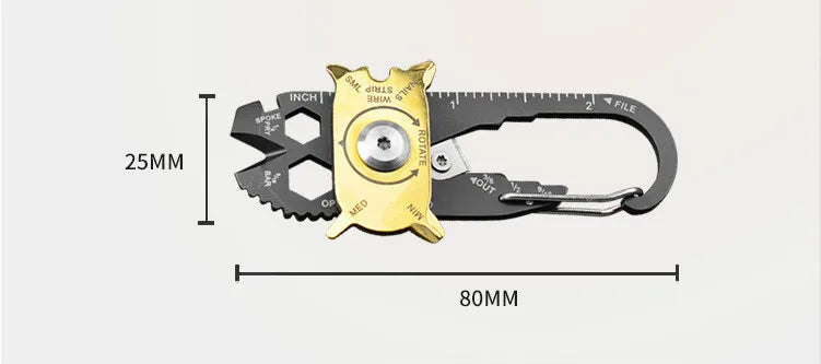 Mini Creative wheel multi-functional combination tool 20-in-1