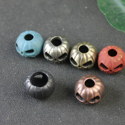 Halloween Pumpkin Skull Face Lantern EDC Brass Knife