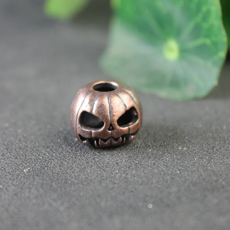 Halloween Pumpkin Skull Face Lantern EDC Brass Knife